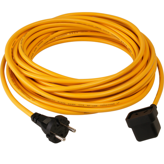 Numatic supply cable 3-wire, 15.0 x 1.50 mm, yellow | Pack (1 piece)