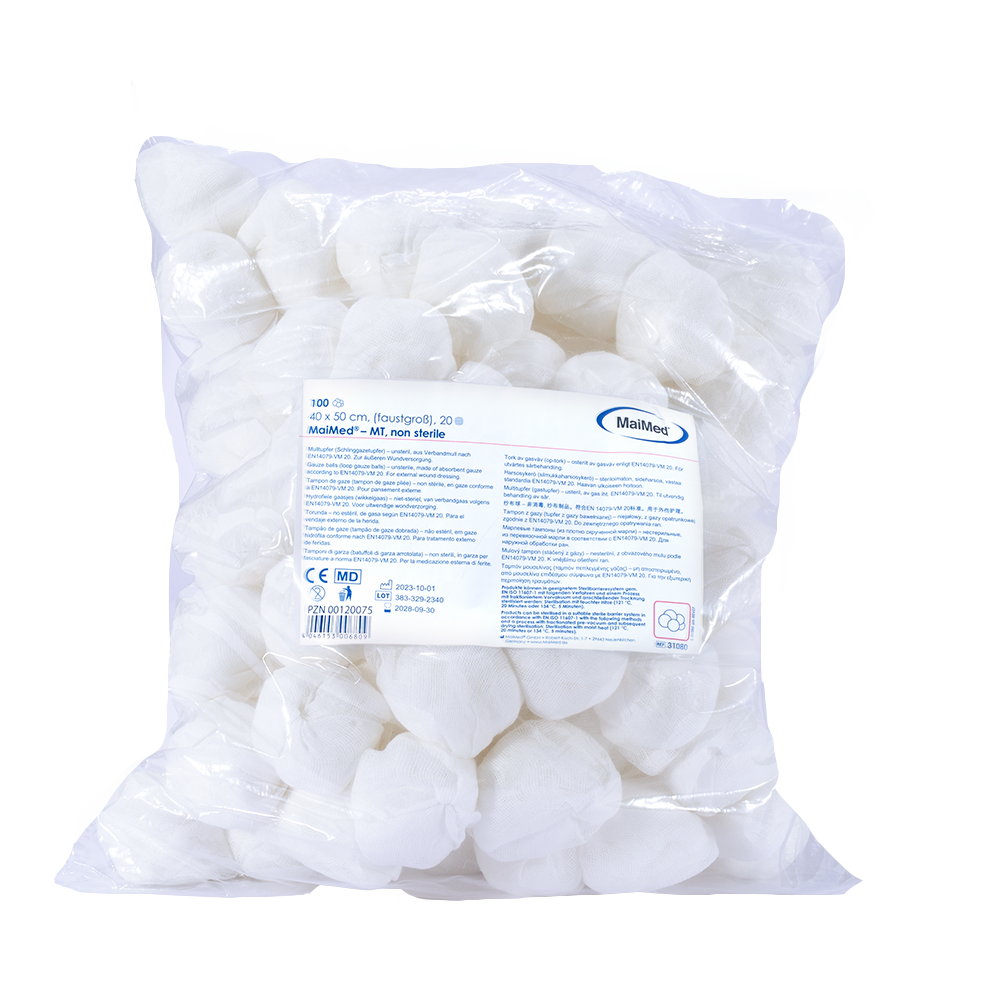 MaiMed-MT-hisopos de gasa no estériles, 500 unidades/bolsa de aluminio