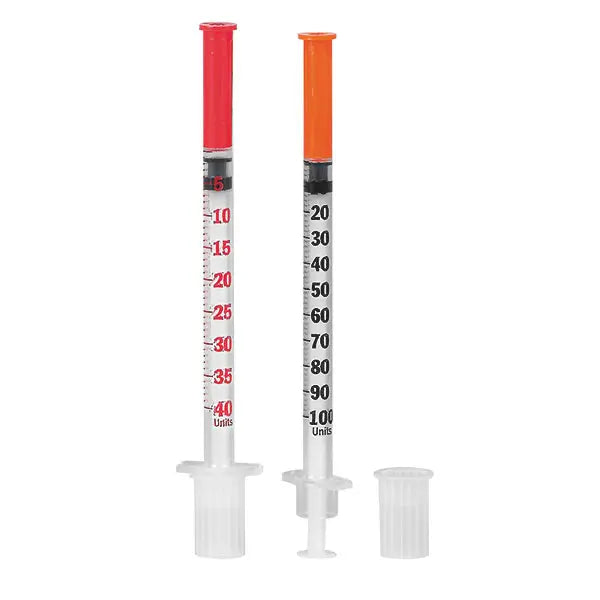 Jeringa de insulina Micro-Fine Plus | Paquete (100 piezas)