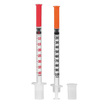 Jeringa de insulina Micro-Fine Plus | Paquete (100 piezas)