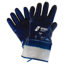 NITRAS nitrile gloves, white / blue
