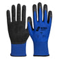 NITRAS nylon gloves, blue / black