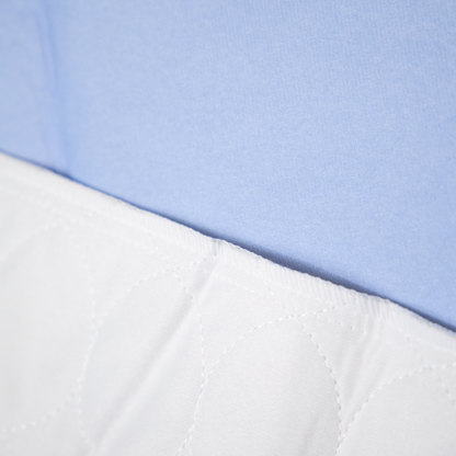 AMPri MED-COMFORT bed protection pad washable 75 x 90 cm, blue/white | Pack (1 piece)
