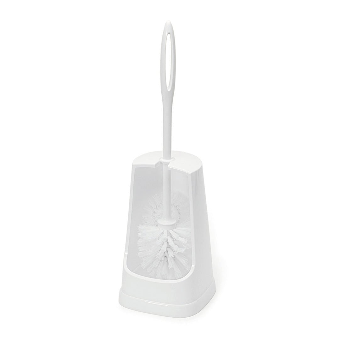 The Nölle Profi Brush toilet set with a white stand and a toilet brush with Ø 75 mm white PP bristles is a clean and practical solution for the bathroom. Brand: Nölle Profibürste Brush & Paintbrush Technology e.K.