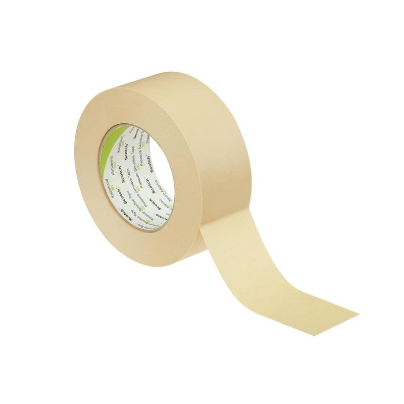 Cinta adhesiva de papel 3M™ Scotch® 202, color beige