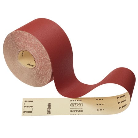 Rollo de lija de papel 3M™ 241UZ, 115 mm x 50 m, P220 | Paquete (1 rollo)