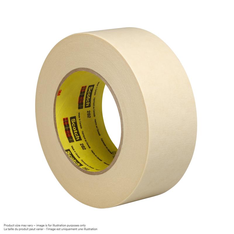 Cinta adhesiva de papel 3M™ Scotch® 202, color beige