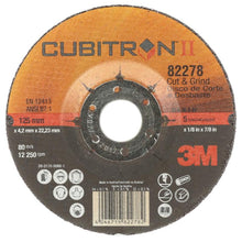 Disco abrasivo de corte y desbaste 3M™ Cubitron™ II, T27, 125 mm x 4 mm x 22 mm, 36+ | Paquete (10 piezas)
