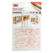 3M™ Dual Lock™ fleksibel trykkfeste SJ3560, gjennomskinnelig, 19 mm x 100 mm, 5,7 mm, 40 hoder/cm², innendørs bruk, blisterpakning | Pappeske (1 stk)