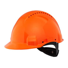Casco 3M™, Uvicator, cierre de trinquete, ventilado, banda para el sudor de plástico, naranja, G3000NUV-OR | Paquete (1 pieza)