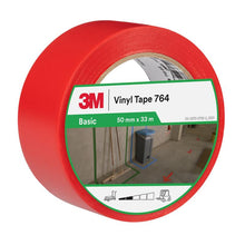 Cinta de PVC de uso general 3M™ 764, roja, 50 mm x 33 m, 0,13 mm, envuelta individualmente | Paquete (1 rollo)