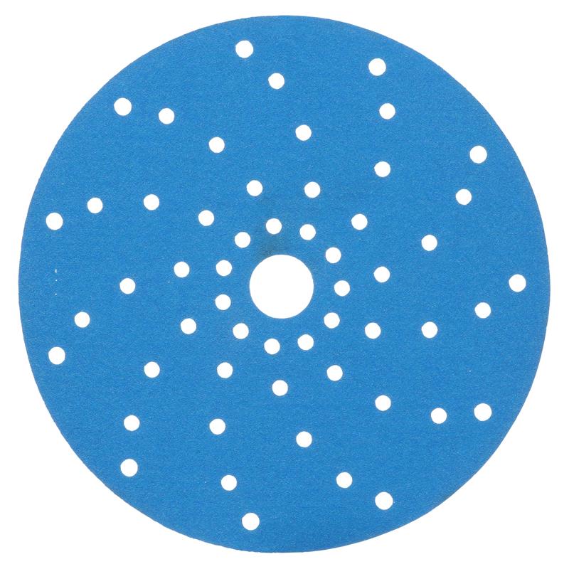 3M™ Hookit™ Disco de lijado azul con orificios múltiples 325U, azul, 150 mm, orificios múltiples, 180, 51375 | Paquete (1 pieza)