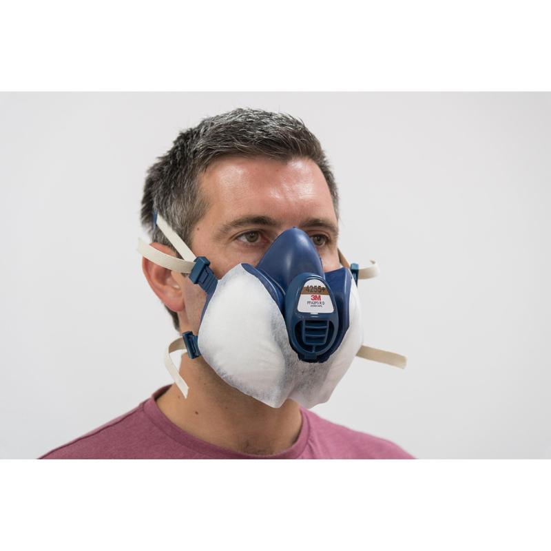 3M™ protective fleece for 3M™ maintenance-free, reusable respirator half masks series 4000+, 400+ | Pack (10 pieces)