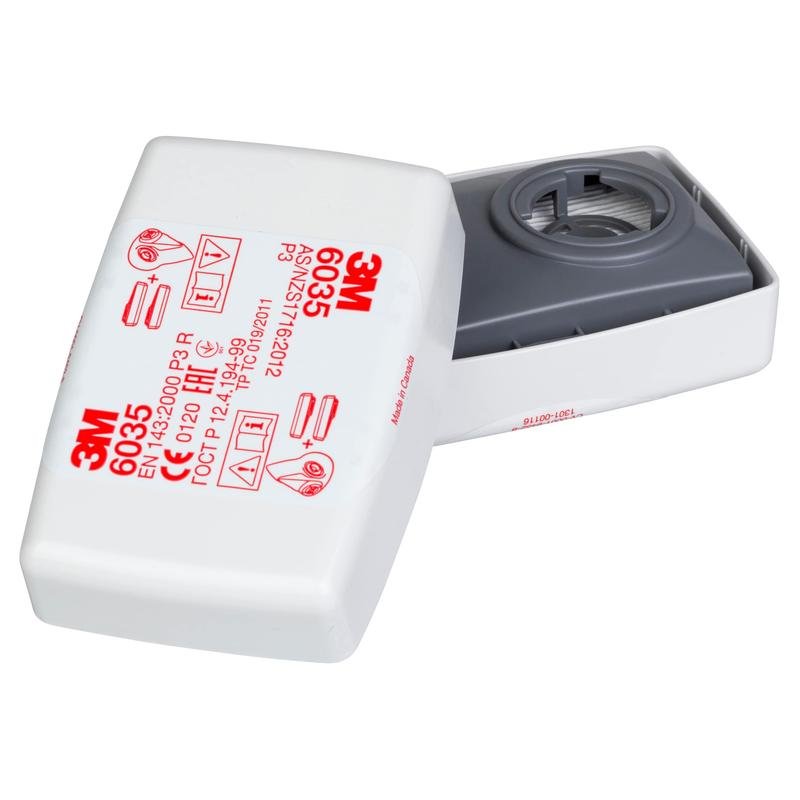Filtro de partículas 3M™, P3 R 6035 | Paquete (20 piezas)