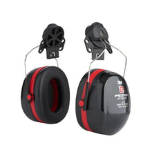 3M™ PELTOR™ Optime™ III Earmuffs, Black/Red, Helmet Mount, H540P3E-413-SV | Pack (1 piece)