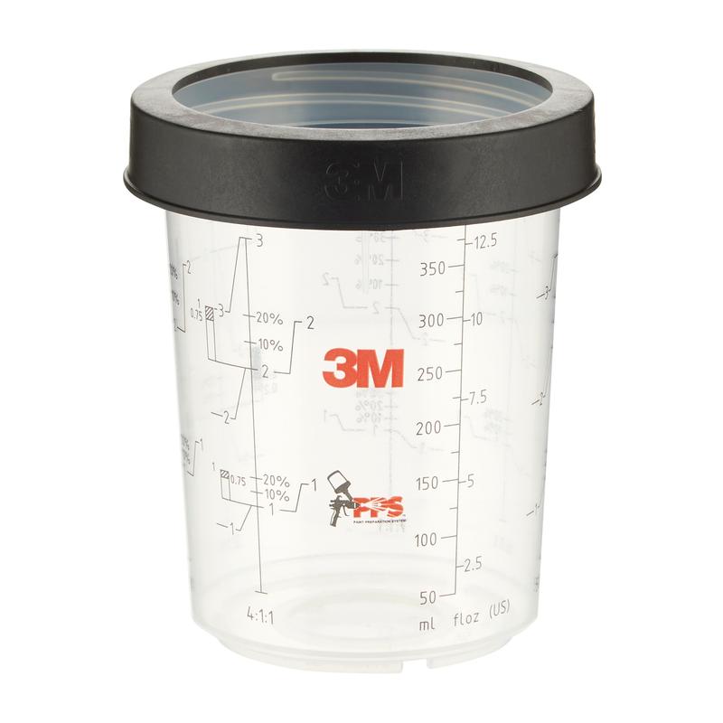 3M™ PPS™ Ytre kopp med skruring, Midi, 400 ml, 16122 | Pakke (400 ml)