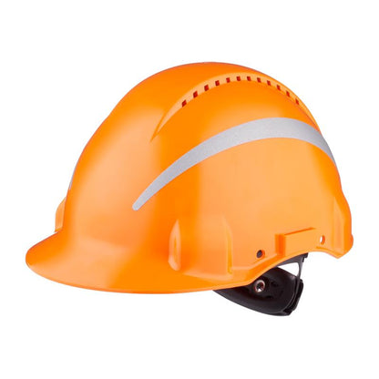 Casco de seguridad 3M™ G3000NUV-R: ventilado, reflectante, Uvicator