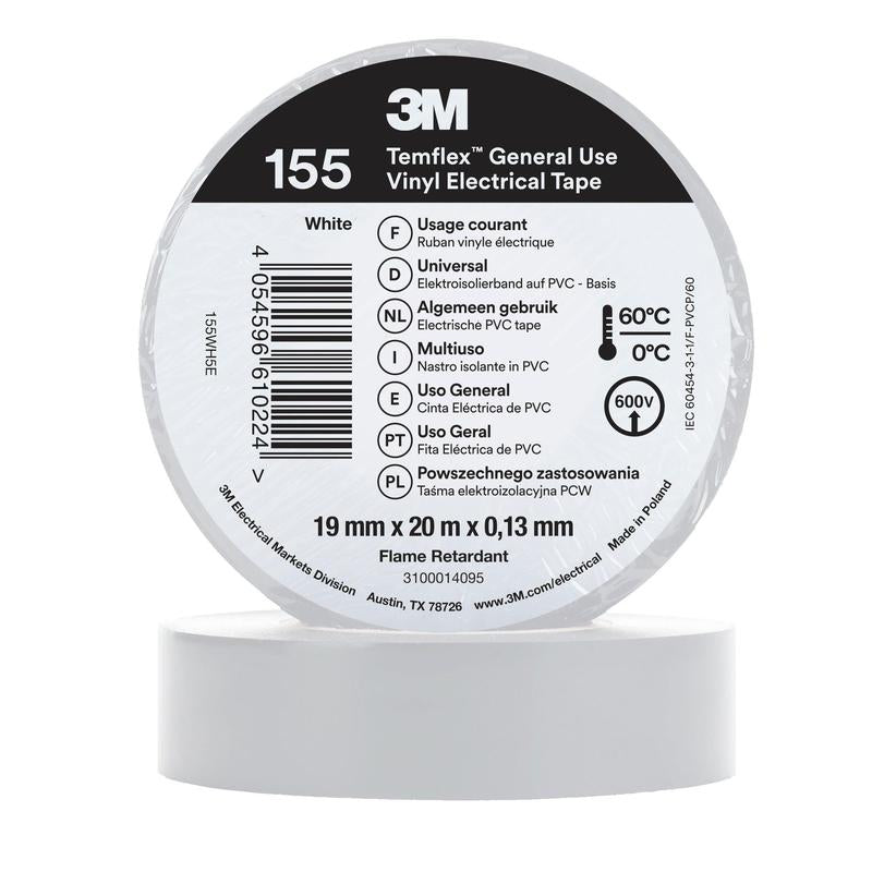 3M™ Temflex™ Vinyl Insulation Tape 155 - 19mm x 20m