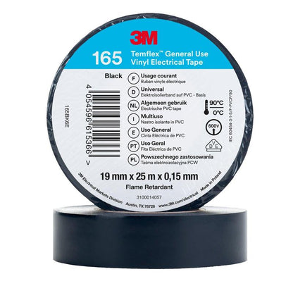 3M™ Temflex™ Vinyl elektrisk tape 165, svart