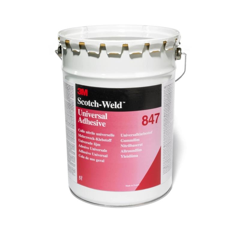 3M™ nitrilgummibasert løsemiddellim 847, brun, 5L | Beholder (5 l)