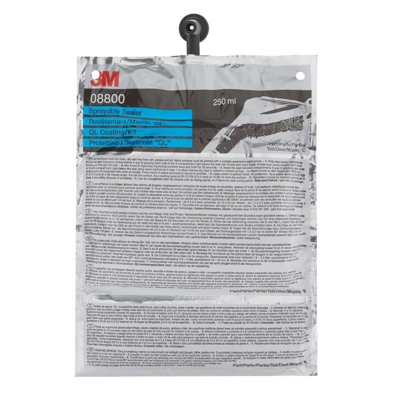 3M™ Sellador pulverizable de dos componentes gris 250 ml 08800 | Caja de cartón (1 pieza)