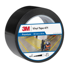 3M™ myk PVC-tape 471, svart, 50 mm x 33 m, 0,14 mm, individuelt pakket | Pakke (1 rull)