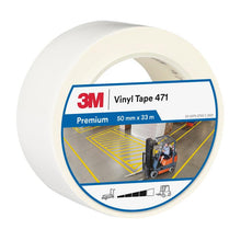 3M™ myk PVC-tape 471, hvit, 50 mm x 33 m, 0,14 mm, individuelt pakket | Pakke (1 rull)