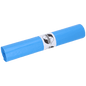 Un rollo de EMIL DEISS KG (GmbH + Co.) DEISS 40009 bolsas de basura, 700x700x0,02 mm azul (50 piezas), muestra una etiqueta "UNIVERSAL" blanca con un logotipo circular sobre un fondo blanco sólido.