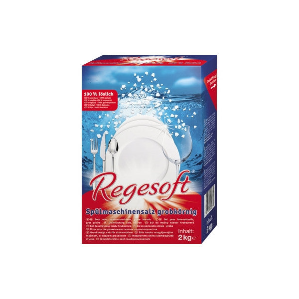 Regesoft oppvaskmaskin spesialsalt grovkorn | Eske (2 kg)