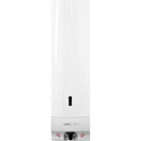 The CWS ParadiseLine Foam Slim Non-Touch Soap Dispenser in white is a wall-mounted dispenser featuring a visible soap level window, a black sensor for touch-free hygiene, and the CWS hygiene logo above the nozzle.