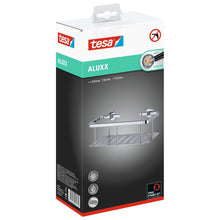 Estante para ducha tesa ALUXX de un solo nivel, de aluminio, cromado, con solución adhesiva incluida