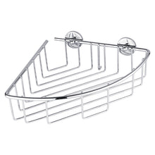 Cesta de esquina para ducha tesa baath+, cromada, con solución adhesiva incluida