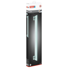 tesa Ekkro Bathroom Shelf, Chrome-Plated, Satin-Finish Glass, Adhesive Mount