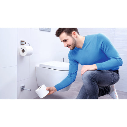 Soporte de recambio para rollos tesa Ekkro, cromado, con solución adhesiva incluida – Aplicación