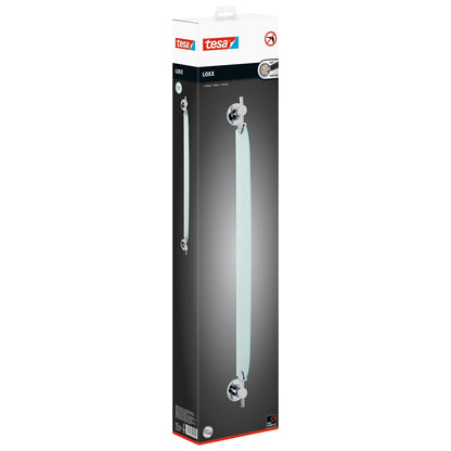 Estante de cristal tesa Loxx para el baño, cristal satinado, con solución adhesiva incluida