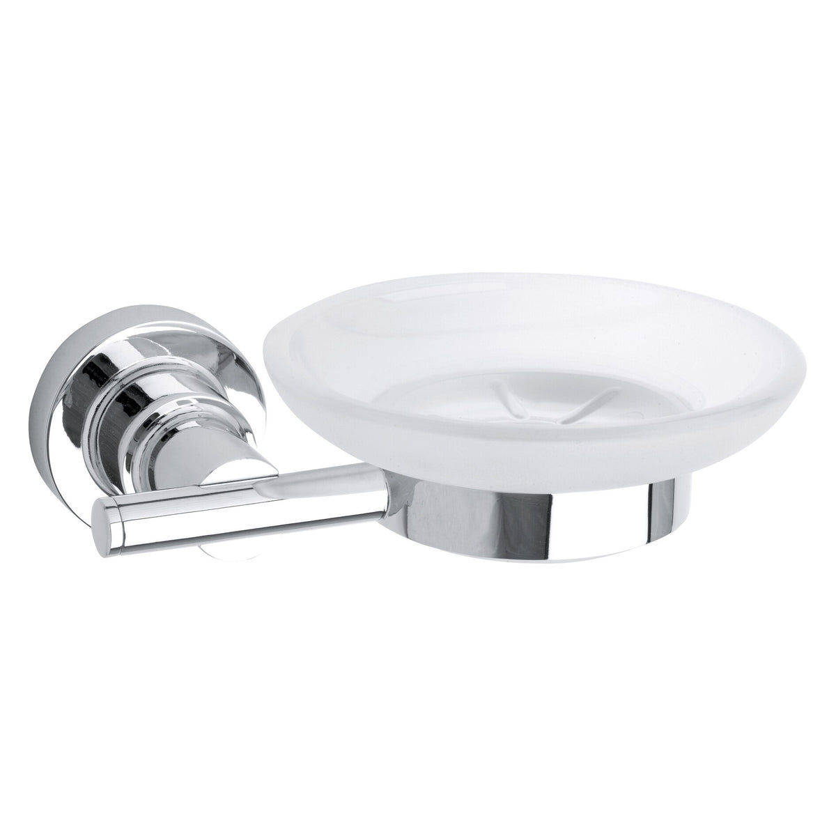 tesa Luup Soap Dish, Chrome-Plated, Includes Adhesive Solution