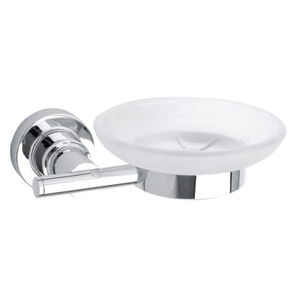 tesa Luup Soap Dish, Chrome-Plated, Includes Adhesive Solution
