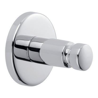 tesa SMOOZ Adhesive Hooks, Chrome-Plated, Round Design
