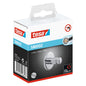 tesa SMOOZ Adhesive Hooks, Chrome-Plated, Round Design