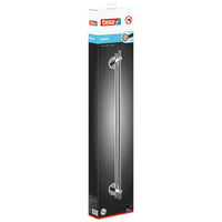 tesa SMOOZ Towel Rack (No Drilling Required), 2-Arm, Chrome-Plated, Adhesive Mount