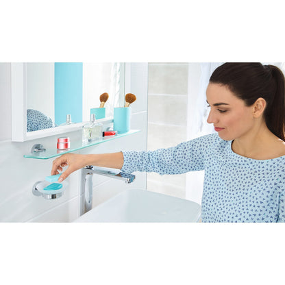 Portajabón tesa SMOOZ, cromado, cristal satinado, solución adhesiva – Instrucciones de uso