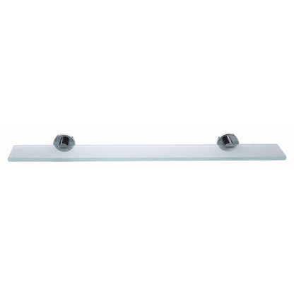 Soporte para cristal tesa SMOOZ, cromado, cristal satinado, solución adhesiva