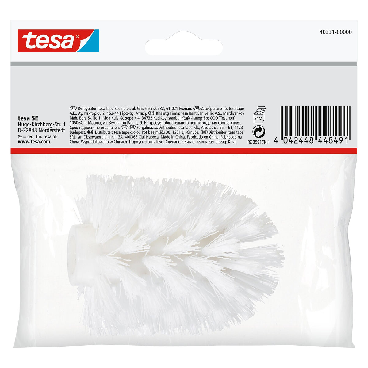 Cabezal de recambio de tesa para escobilla de baño: Blanco, Deluxxe, Elegaant, Exxcellent, Ekkro, Hukk, Klaam, Loxx, Luup o Smooz