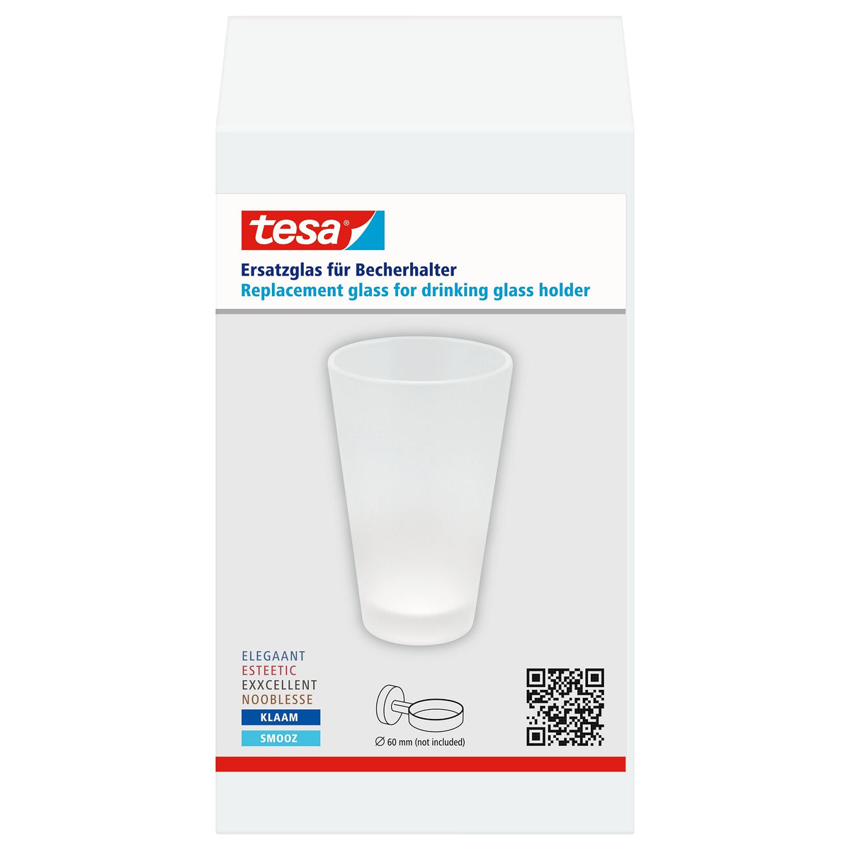 Vasos de repuesto de tesa para los soportes de vasos de cepillo de dientes Ekkro, Hukk, Smooz, Klaam y Loxx