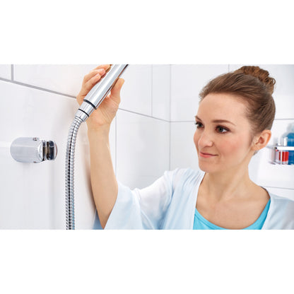 tesa SPAA Showerhead Holder, Chrome-Plated, Includes Adhesive Solution – Instructions for Use