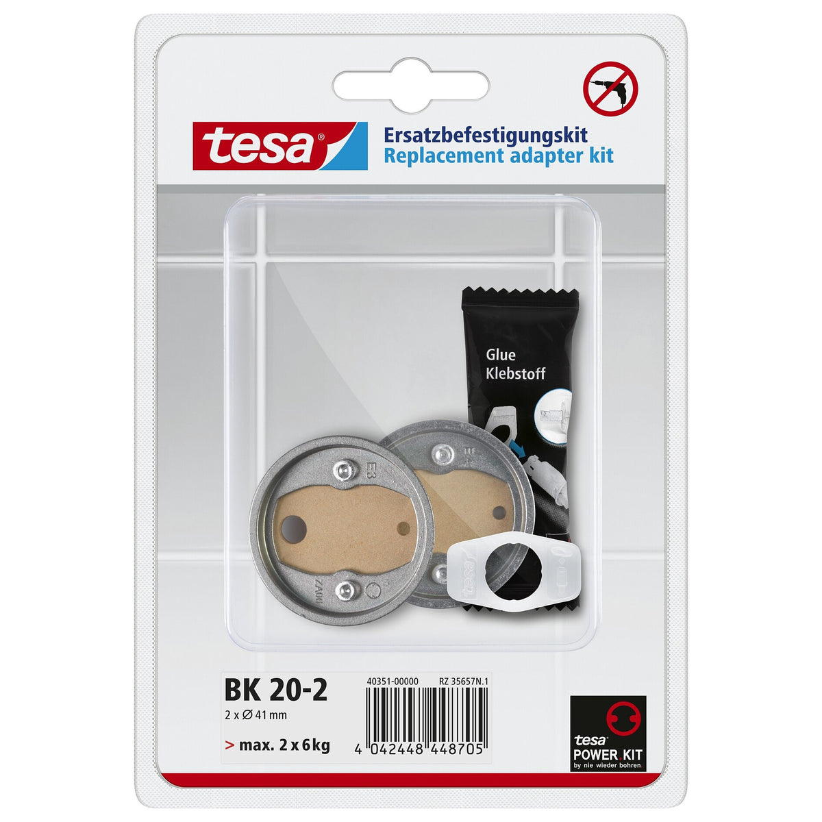 tesa Mounting Adapter BK20-2, Zamak Rings
