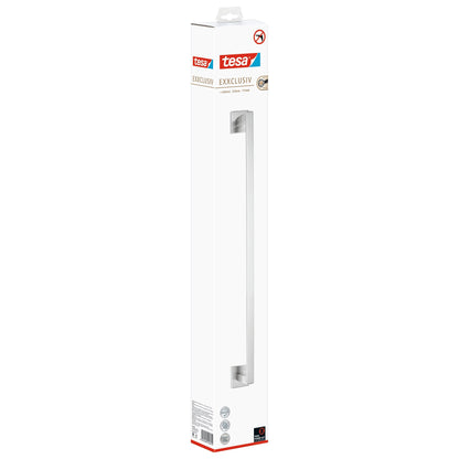 tesa EXXCLUSIV Towel Rack, Stainless Steel Finish, Includes Adhesive Solution
