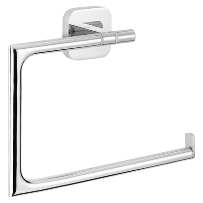 tesa ELEGAANT Towel Ring, Metal, Chrome-Plated, Includes Adhesive Solution