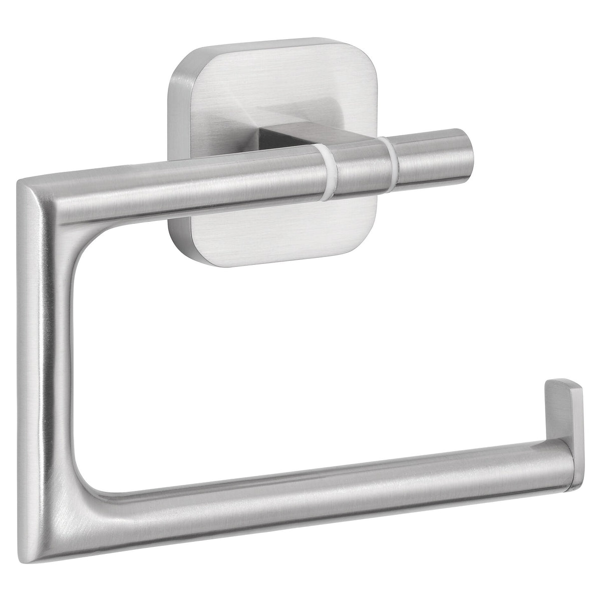 tesa Esteetic Toilet Paper Holder, Stainless Steel Look, Adhesive Mount