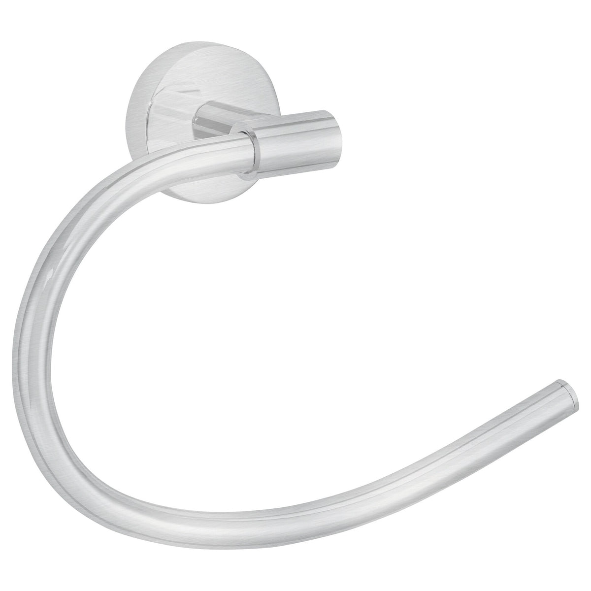 tesa Nooblesse Towel Ring, Stainless Steel Look, Includes Adhesive Solution